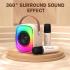 ONIKUMA L7 RGB Home Karaoke Machine Bluetooth-compatible Speaker with 2 Microphone - Beige